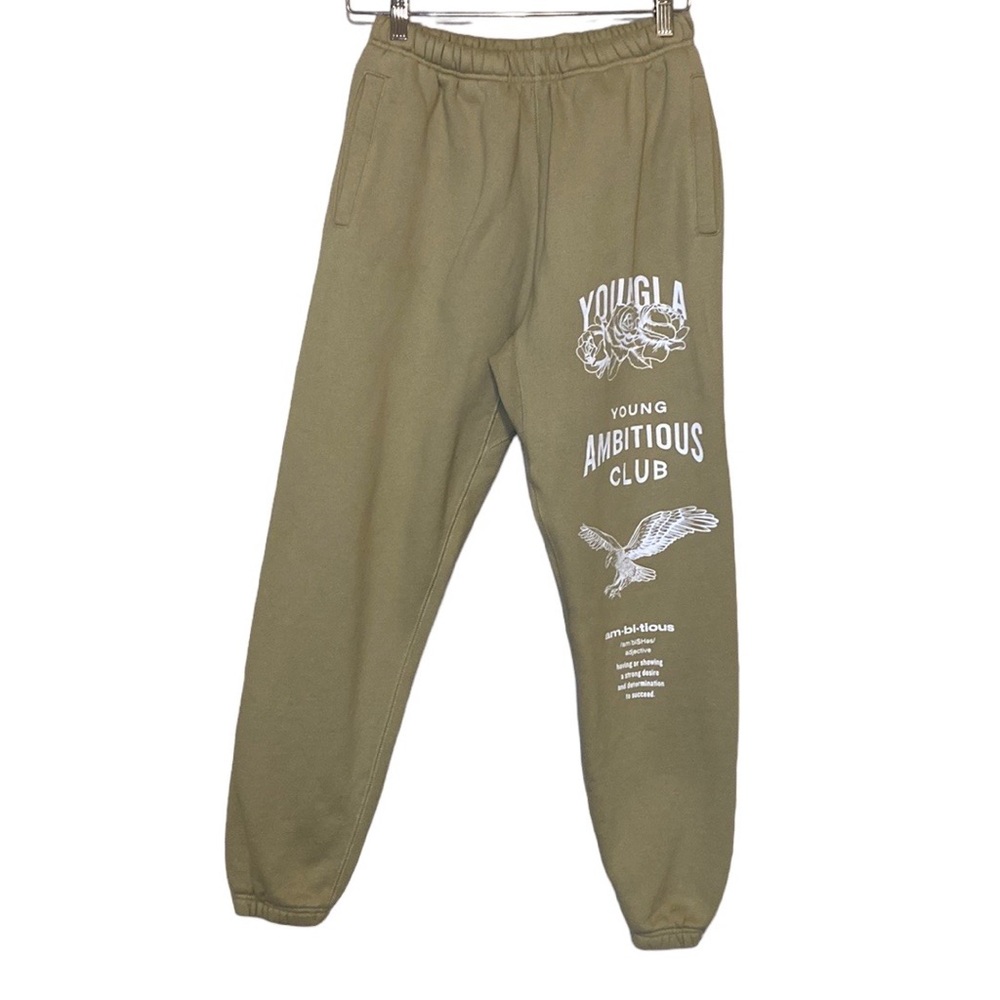 YOUNGLA 233 Immortal Tan White Joggers S
